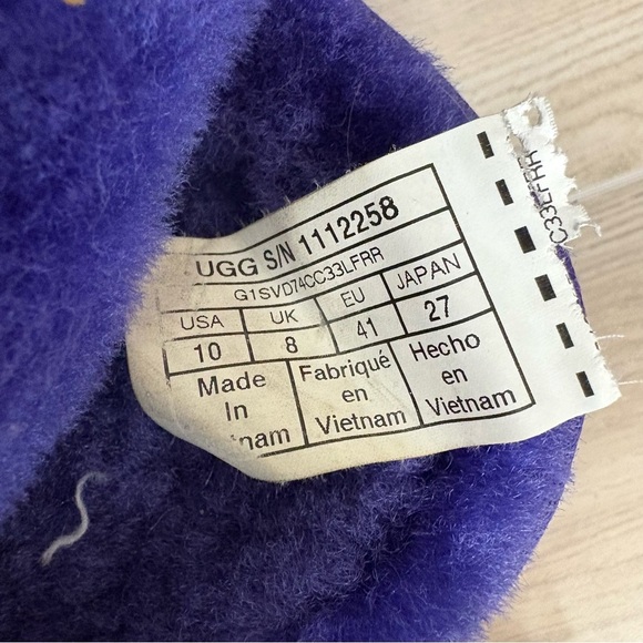 UGG Purple Logo Disco Slide Slipper Size 10 EUC - Picture 14 of 14